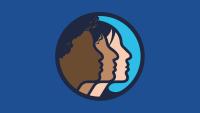 Graphic of three women's profiles